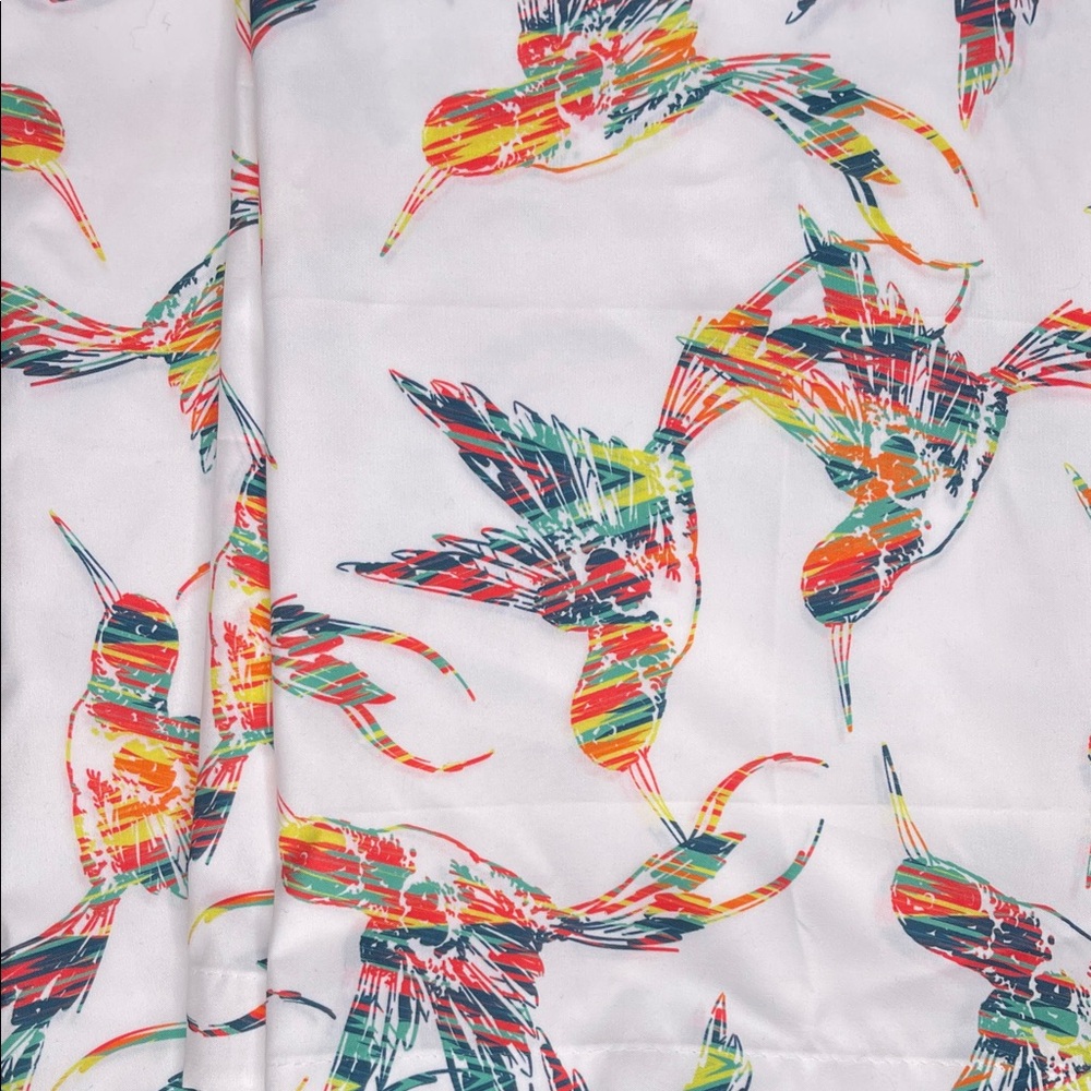 Lunarable Hummingbirds Curtain 4pc panels 28 x 84